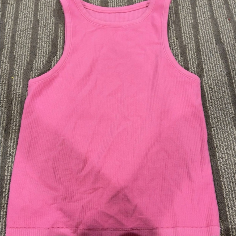 Pink Sleeveless Tank Top